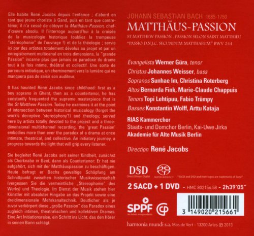 Rene Jacobs - Johann Sebastian Bach: St Matthew Passion (2033) [SACD]