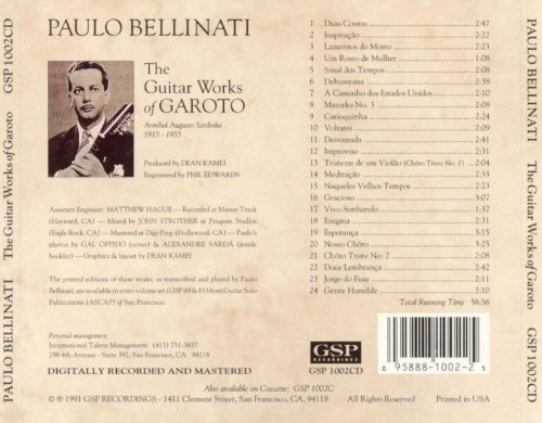 Paulo Bellinati  - The Guitar Works of Garoto (1991) FLAC