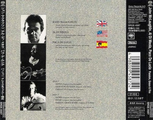 Paco de Lucia, Al Di Meola, John McLaughlin - Passion, Grace And Fire (2001) [SACD]