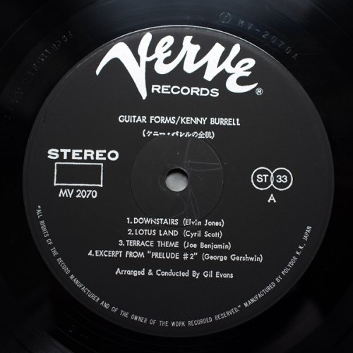 Kenny Burrell - Guitar Forms (1973 Japan) LP