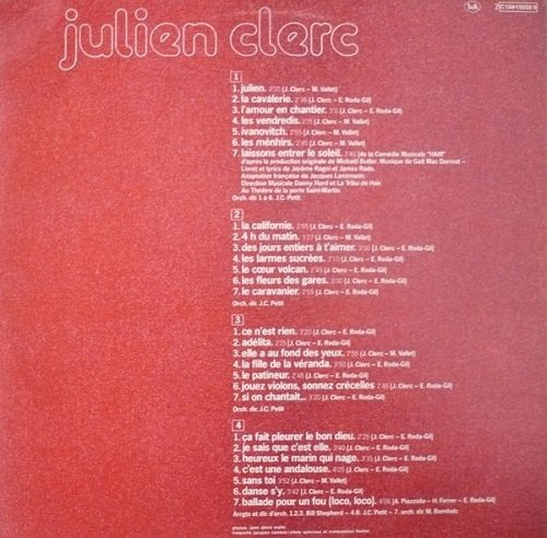 Julien Clerc - Julien Clerc (1975) Vinyl