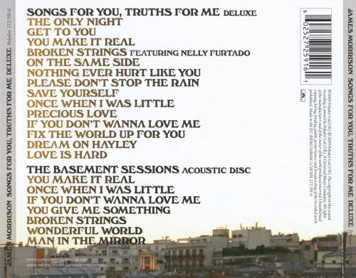 James Morrison - Songs For You, Truths For Me (Deluxe Edition) (2010) Lossless
