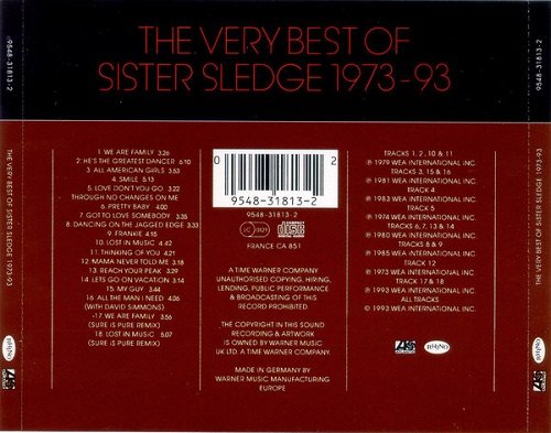 Sister Sledge - The Very Best Of Sister Sledge 1973-93 (1993) Lossless