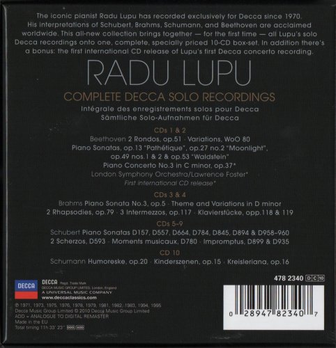 Radu Lupu - Complete Decca Solo Recordings (2010)