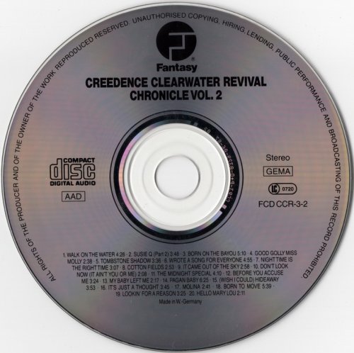 Creedence Clearwater Revival - Chronicle: Vol. 2 (1983) {1986, Remastered}