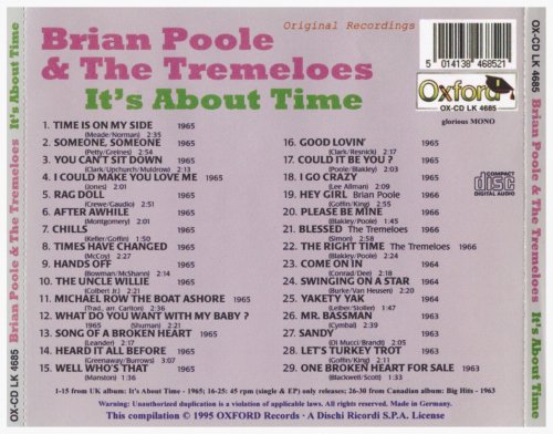 Brian Poole & The Tremeloes - It's About Time - Anthology, Vol. 3 (1995)