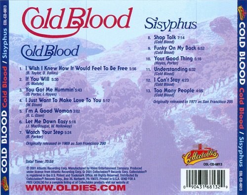 Cold Blood - Cold Blood / Sisyphus (Reissue) (1969-70/2001)