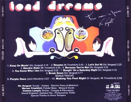 Toad - Dreams (Reissue, Remastered) (1975)