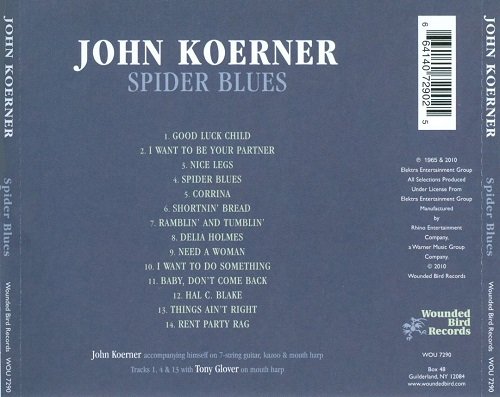 Spider John Koerner - Spider Blues (Reissue) (1965/2010)