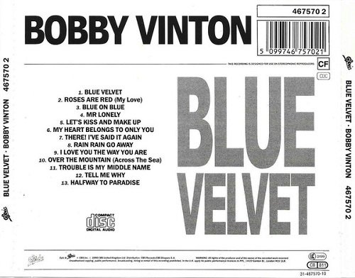 Blue Velvet by Bobby Vinton on Plixid