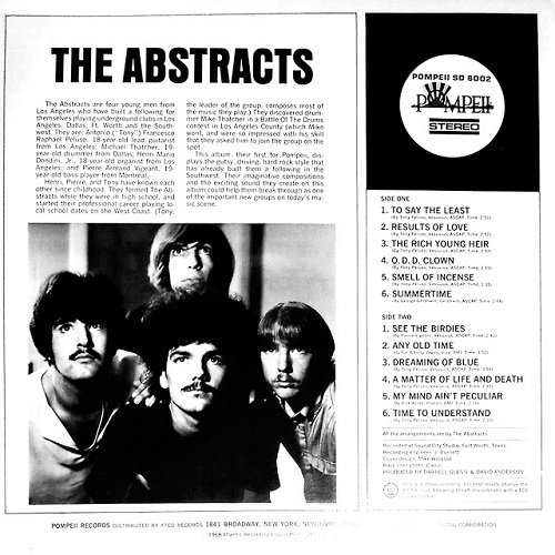 The Abstracts - The Abstracts (1968) Vinyl Rip