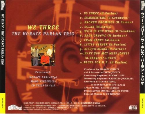 The Horace Parlan Trio - We Three (1998)