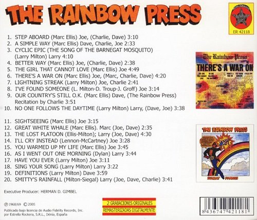 The Rainbow Press - There's A War On / Sunday Funnies (Reissue, Remastered) (1968-69/2005)