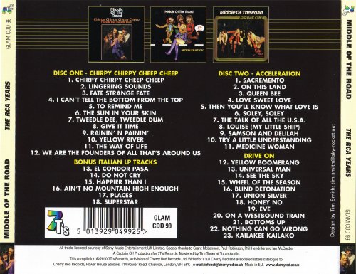 Middle Of The Road - The RCA Years (3 Albums On 2 CD's) 2010