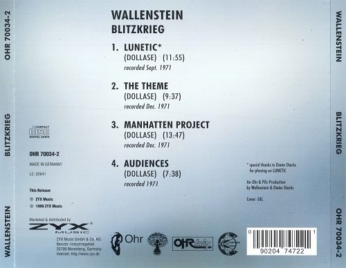 Wallenstein - Blitzkrieg (Reissue) (1971/1999)