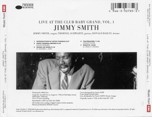 Jimmy Smith - Live At The Club Baby Grand Vol. 1 (1956)