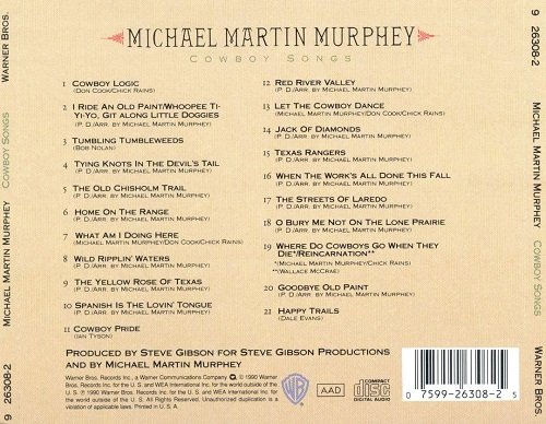 Michael Martin Murphey - Cowboy Songs (Reissue) (1990) Lossless