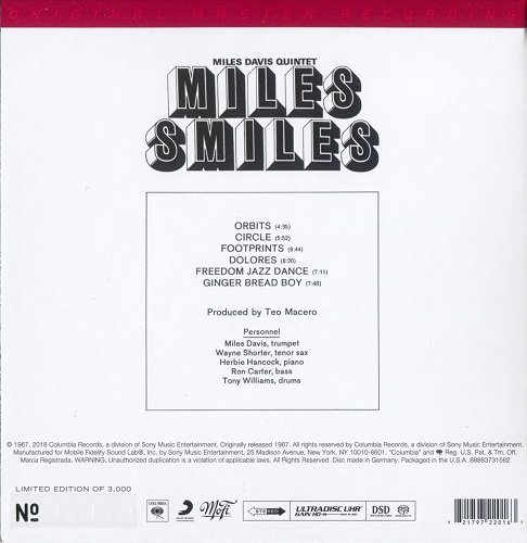 Miles Davis Quintet - Miles Smiles (1967) [2018 SACD]