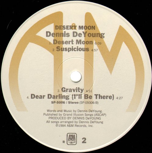 Dennis De Young - Desert Moon (1984) LP