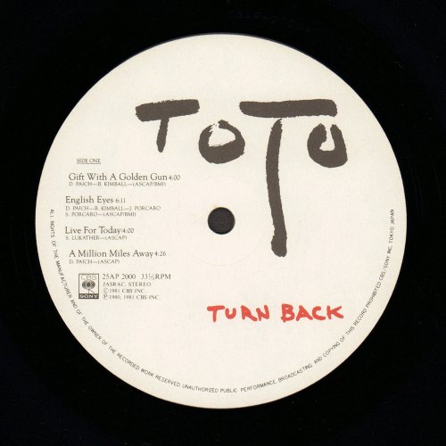 Toto - Turn Back (Japan 1981) LP