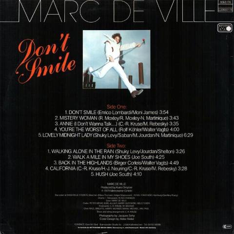 Marc De Ville - Don't Smile (1979) LP