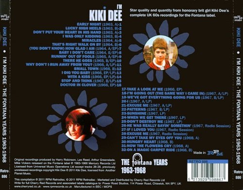 Kiki Dee ‎– I'm Kiki Dee: The Fontana Years 1963-1968 (2011)