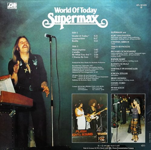 Supermax - World Of Today (1977) LP