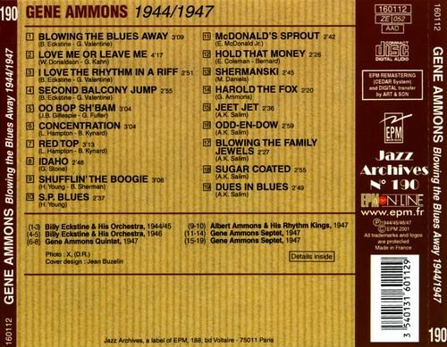 Gene Ammons - Blowing the Blues Away 1944-1947 (2001)