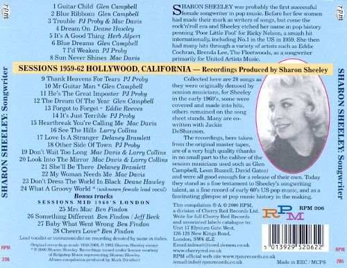 VA - Sharon Sheeley - Songwriter (2000)