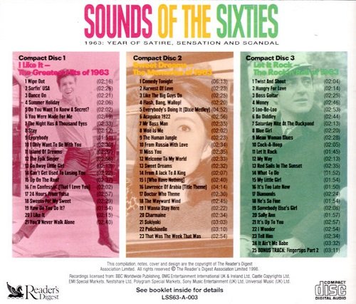VA - Sounds Of The Sixties 1963: Year Of Satire, Sensation And Scadal (1998)