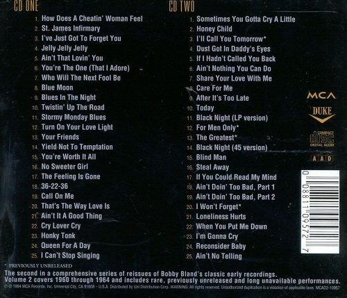 Bobby "Blue" Bland ‎– Turn on Your Love Light: The Duke Recordings, Vol. 2 (1994) Lossless