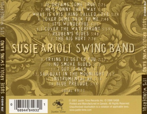 Susie Arioli Swing Band - It's Wonderful (2001) Lossless