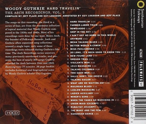 Woody Guthrie - Hard Travelin' - The Asch Recordings, Vol.3 (1998)