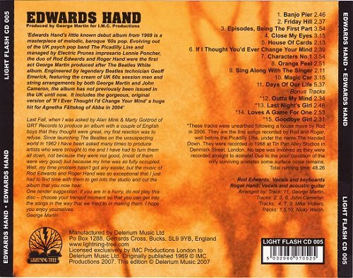 Edwards Hand - Edwards Hand (Reissue) (1968/2007)