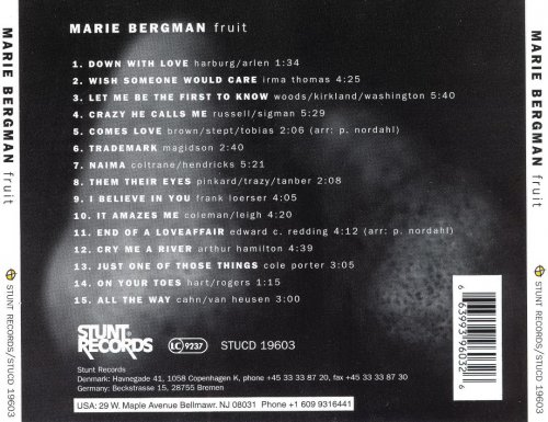 Marie Bergman - Fruit (1996) Lossless