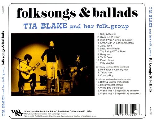 Tia Blake And Her Folk-Group - Folksongs & Ballads (Reissue, Remastered) (1971/2011)