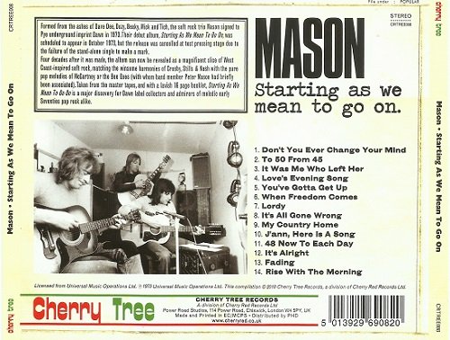 Mason - Starting As We Mean To Go On (Reissue) (1973/2010)