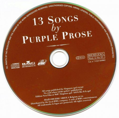 Purple Prose featuring Dani Klein (Vaya Con Dios) - 13 Songs By Purple Prose (1999) FLAC