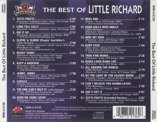 Little Richard - The Best Of Little Richard (Madacy 21 Winners) (Reissue) (1976/1997)