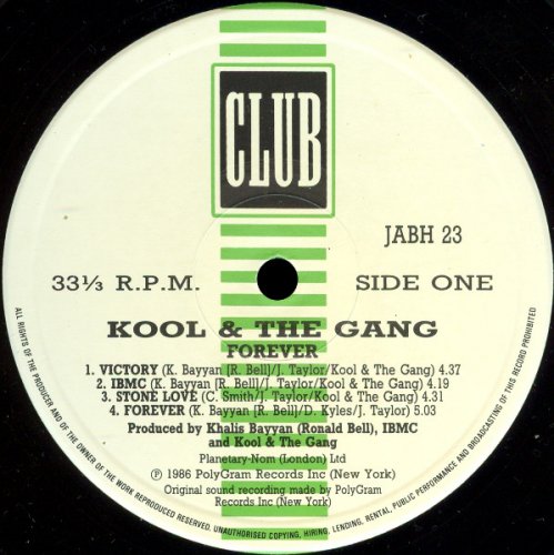 Kool & The Gang - Forever (1986) LP