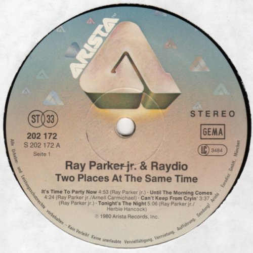 Ray Parker Jr. And Raydio - Two Places At The Same Time (1980) LP