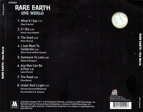 Rare Earth - One World (Reissue, Remastered) (1971/2015)