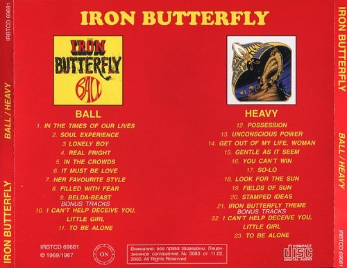 Iron Butterfly - Ball / Heavy (Reissue, Remastered) (1967-69/2004)