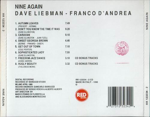 Dave Liebman & Franco D'Andrea - Nine Again (1989)