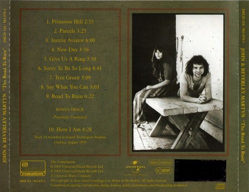 John And Beverley Martyn - Road to Ruin (Reissue, Remastered) (1970/2005)