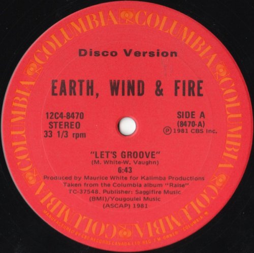 Earth, Wind & Fire - Let's Groove / Fantasy (Disco Version) [Vinyl, 12"] (1981)