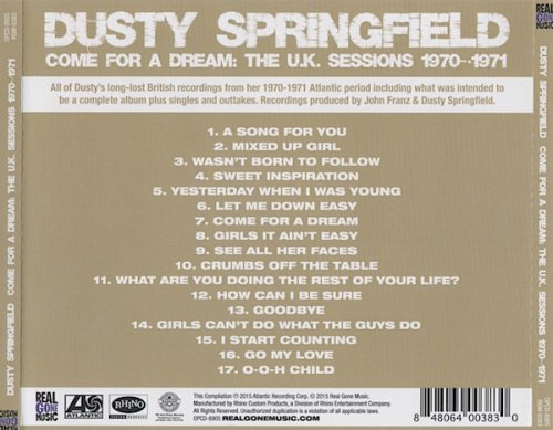Dusty Springfield - Come For A Dream: The U.K. Sessions 1970 -1971 (2015)