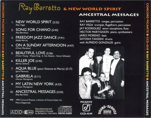 Ray Barretto & New World Spirit - Ancestral Messages (1993) FLAC