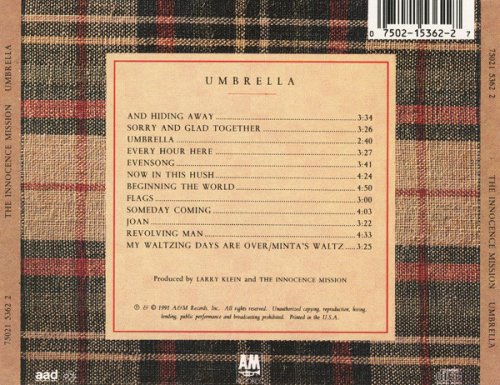 The Innocence Mission ‎– Umbrella (1991)