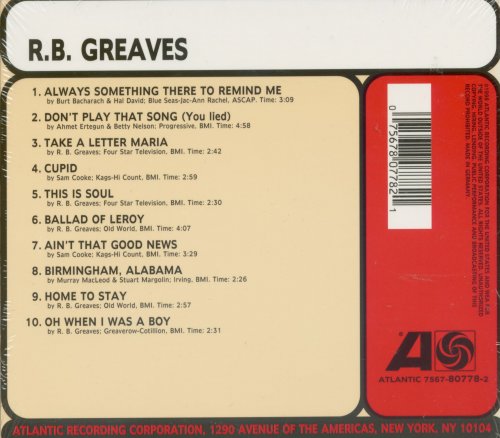 R.B. Greaves - R.B. Greaves (Reissue, Remastered) (1969/1998)